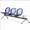 OFM Beam Guest Chair With 3 Seats And Table in Marine