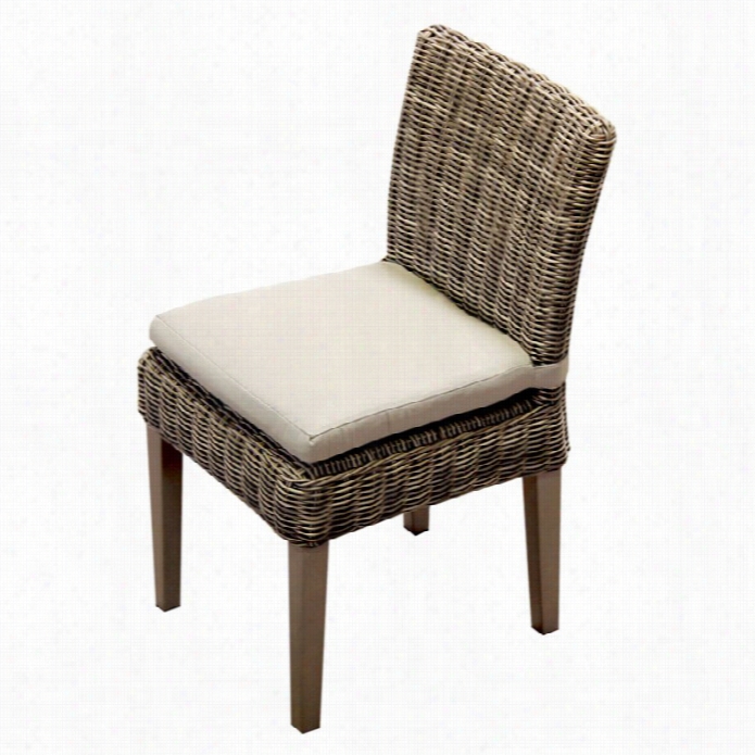 Tkc Cape Cod Wicker Patio Dini Ng Chairs In Beige (set Of 2)