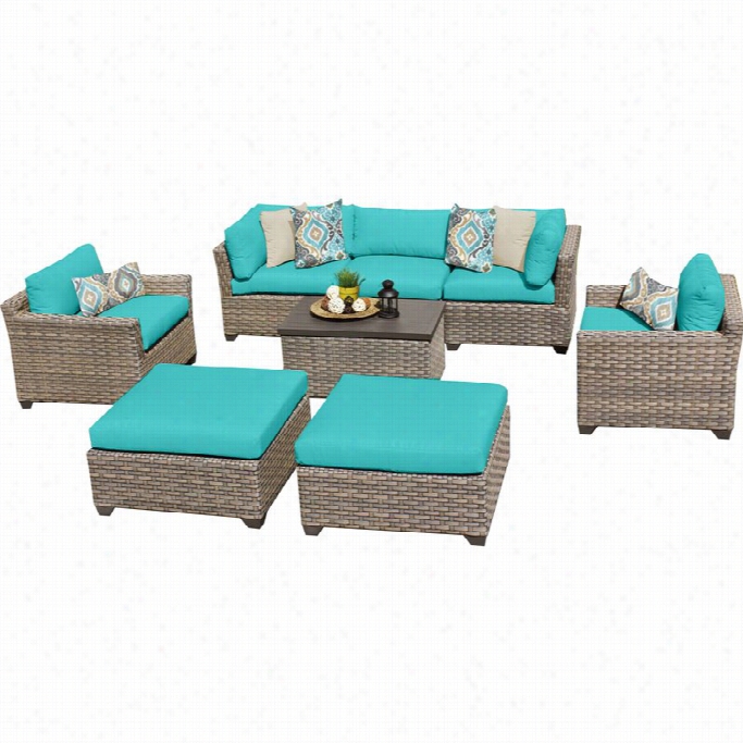 Tkc Monterey 8 Epce Outdoor Wicker Soa Set In Aruba