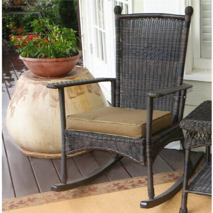 Tortuga Portside Rocking Chair In Dakr Roast