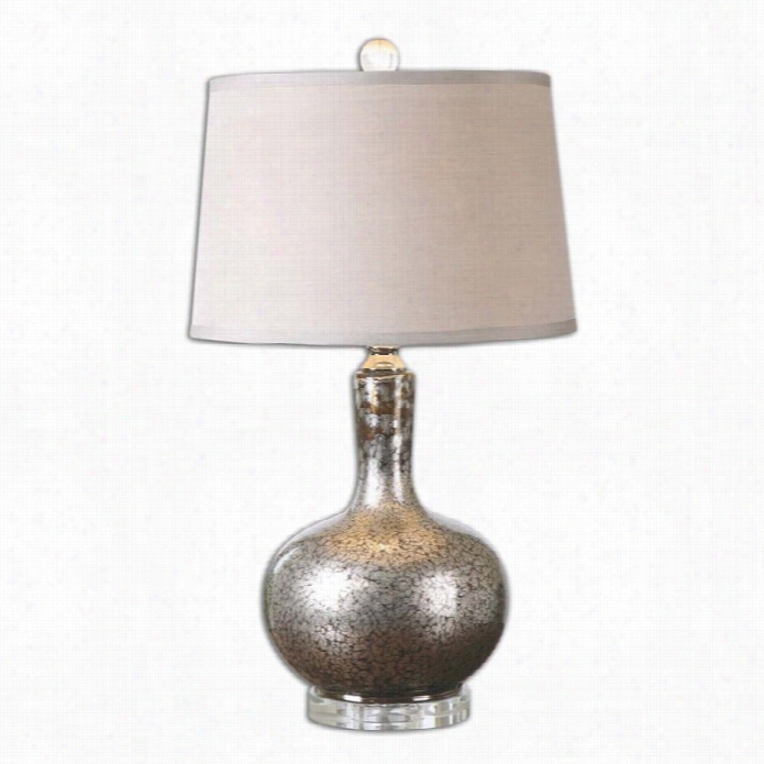 Uttetmost Aemilius Gray Glass Table Lamp