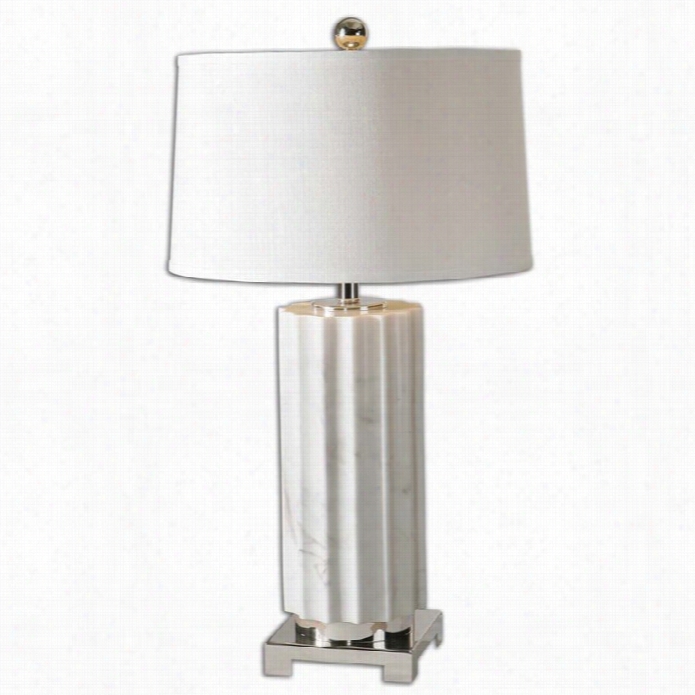 Uttermost Castorano Whit Emarble Lamp