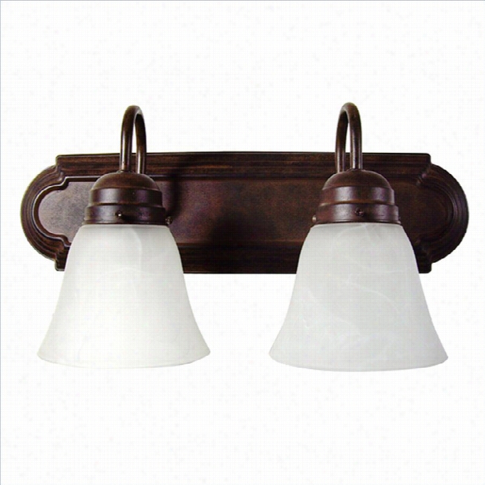 Yosemite Home Decor 2 Lights Vanity Lighting In Dark Brown