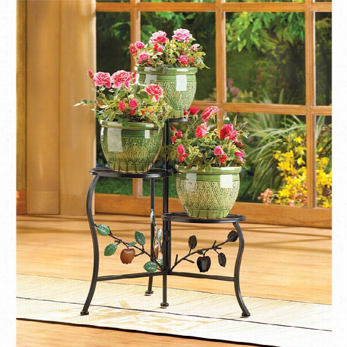 Zingz And Thingz Country Apple Plant Stand