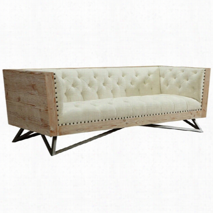 Armen Living Regis Sofa In Cream