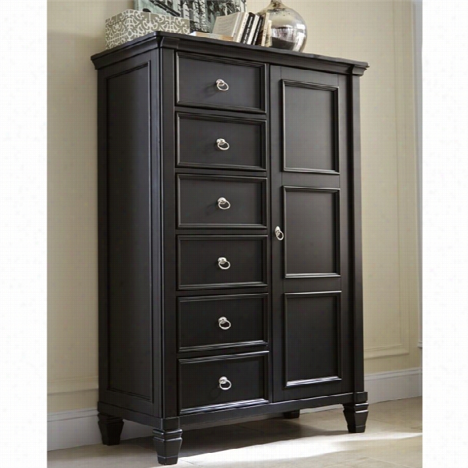 Ashley Greensburg 6 Drawer Wood Door Chest In Black