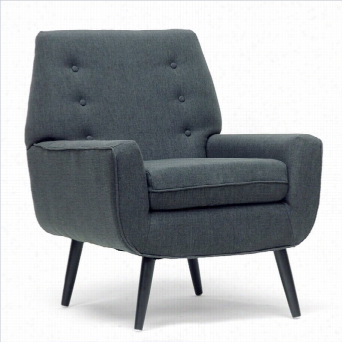 Baxton Studio Levison Accent Chair In Gray