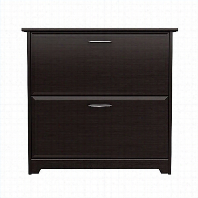 Bush Cabot 2 Drawer L Ateral File Cabinet In Espresso Oak