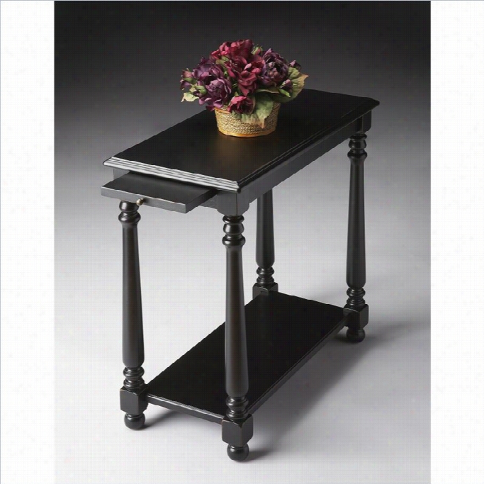 Butler Specialty Chairside Table In Black Licorice