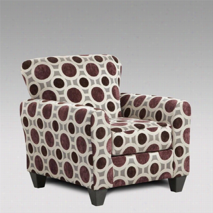 Chelsea Worcester Accent Chair In Mulberry