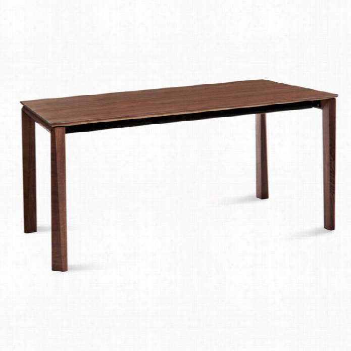 Domita Lia Universe-160 Rectangular Dining Table In Walnut Brown