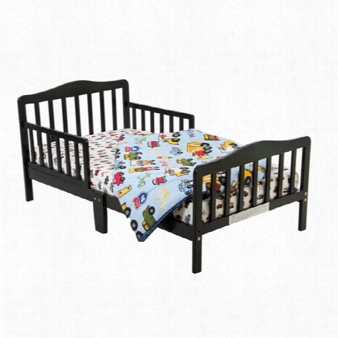 Dream On Me Classic Design Toddler Bed In Black