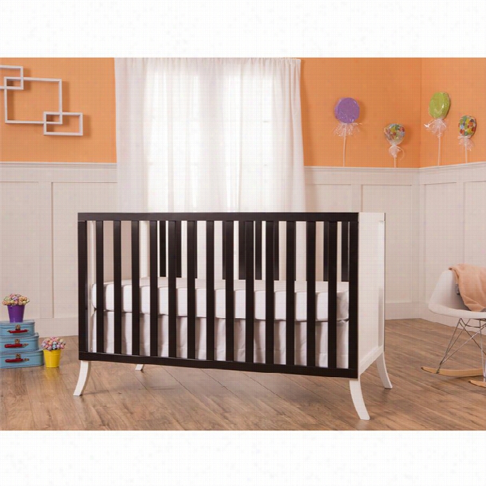 Dream On Me Mad Rid 5-in-1 Convertiible Crib  In Dark Espresso And White