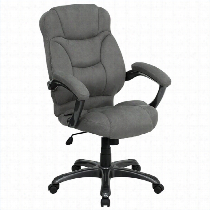 Flash Furniture High Back Gray Microfiber Upholstered Offfice Chairman