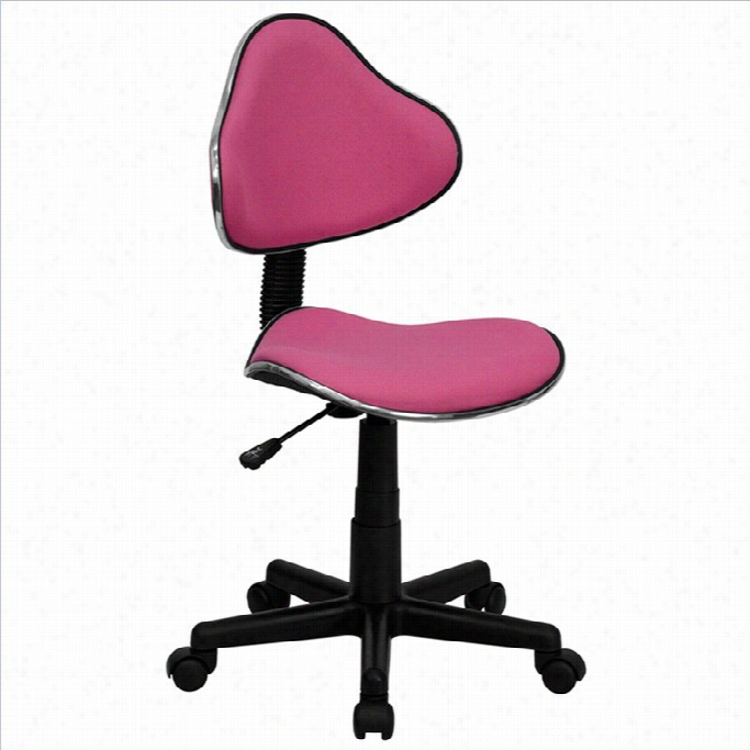 Flash Furniture Modern Ergonomic Task  Office Chair In Pink