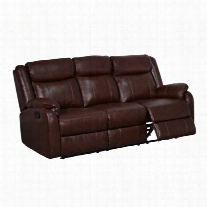 G Lobzl Furniture Usa Leather Reclining Sova In Brown