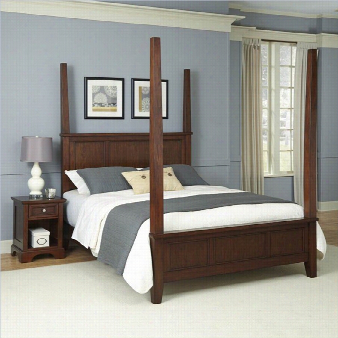 Home Styles Chesapeake Poster Bed And Night Stand-queen