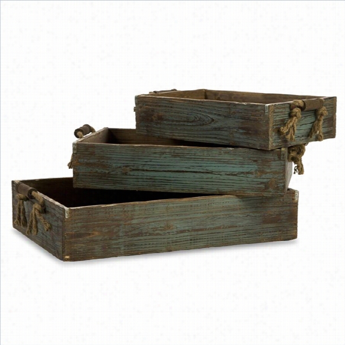 Imax Corporaion Northfork Wood Trays (set Of 3)