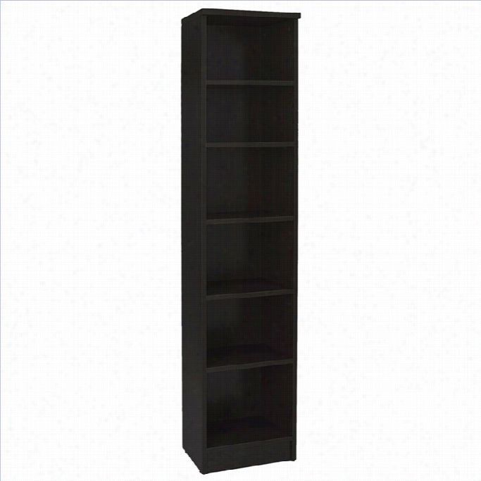 Jespr Offfice 100 Collectio Narrow Bookcase In Espresso