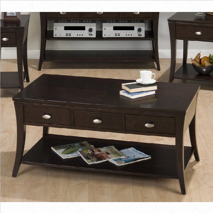 Jofran 629 Sreies Coffee Table In Manhattan Espresso