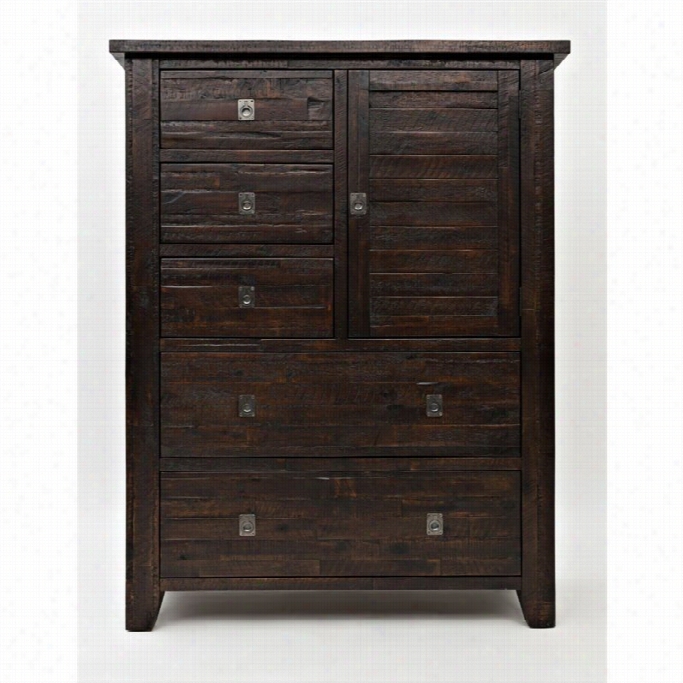 Jofran Kona Grove 5 Drawer Chest In Chocolate