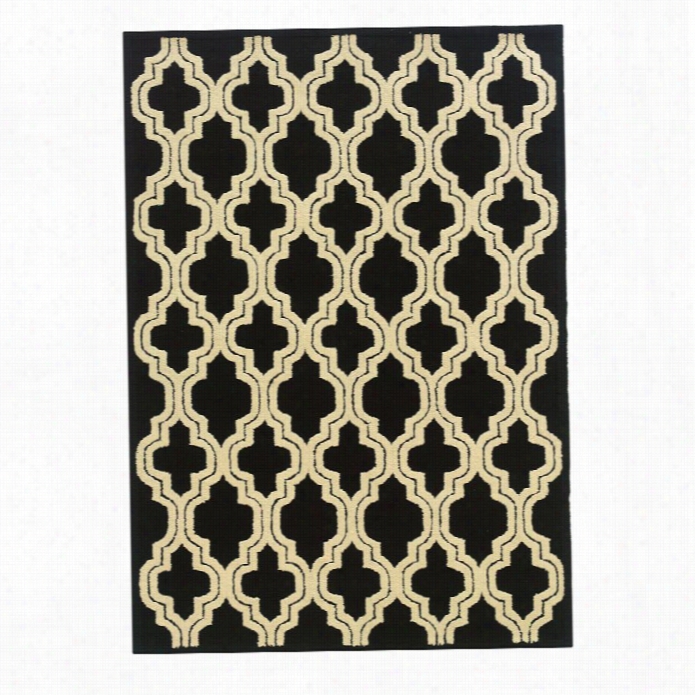 Linon Le Soleil 8' X 10' Hand Tufted Rug In Black