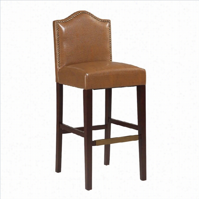 Linon Manor 30 Bar Stool In Coarse