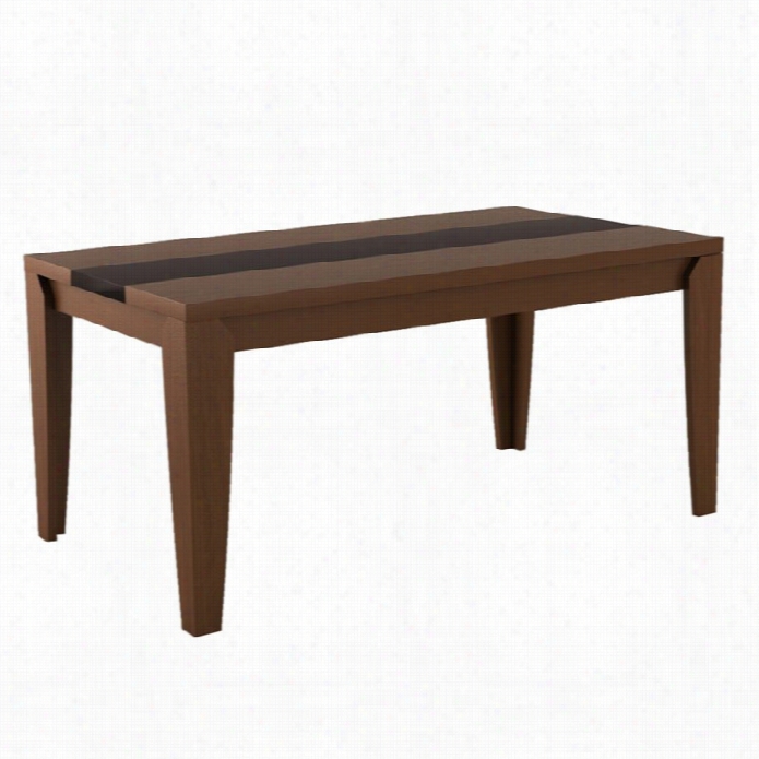 Manhattan Comfor T Trrimble Dining Table In Nut Brown And Black