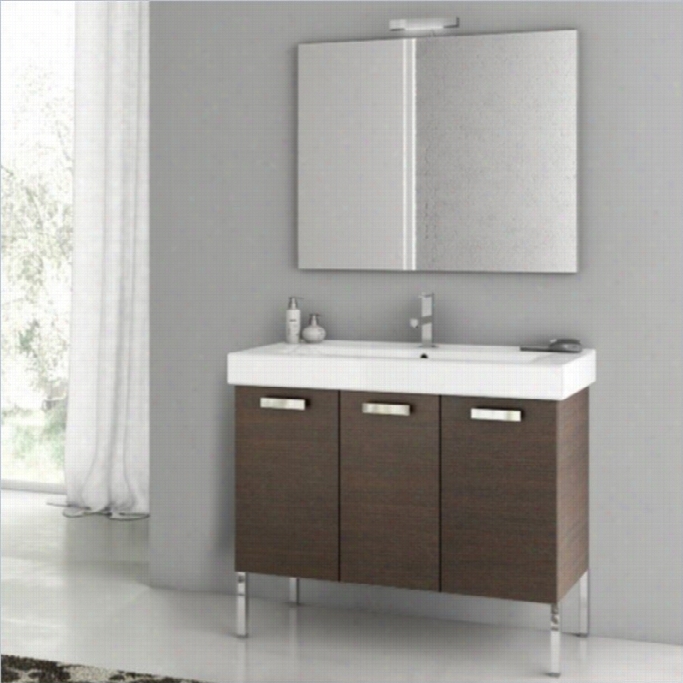 Nameek's Acf  37 Cubical 5 Piece Standing Bathroom Vanity  Set In Wenge