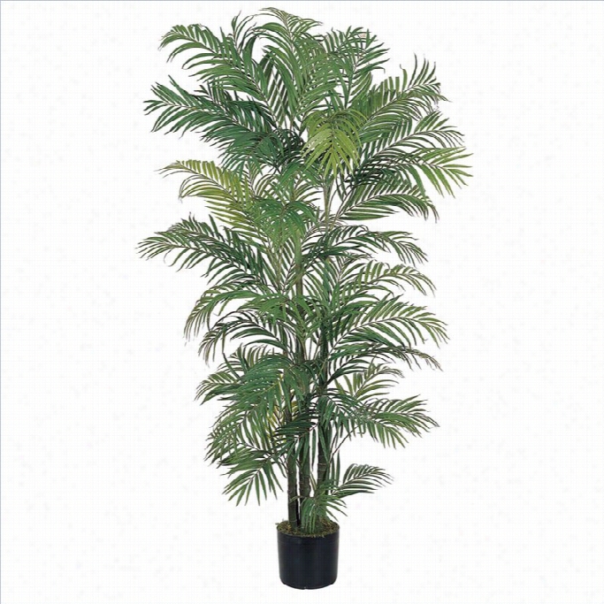 Nearly Natural 6' Areca Silk Palm Tree In Verdant