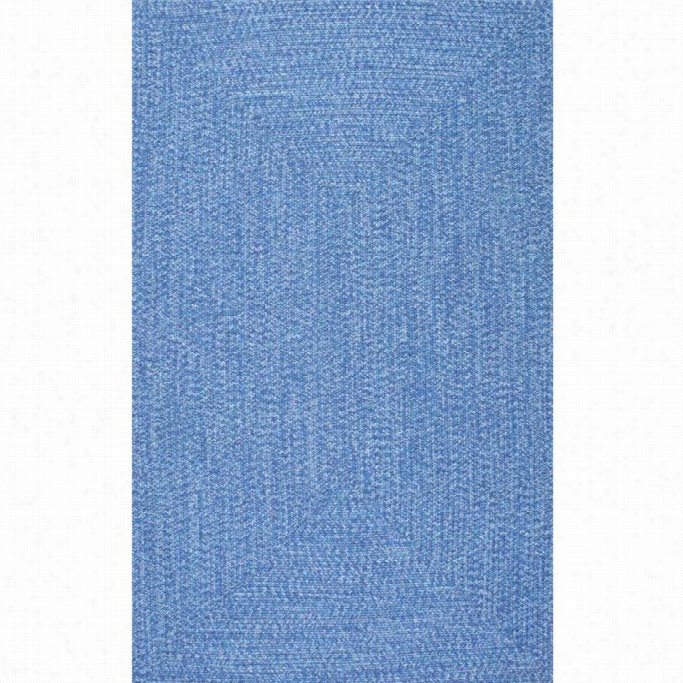 Nuloom 7' 6 X 9' 6 Braided Lefebve Rug In Blue