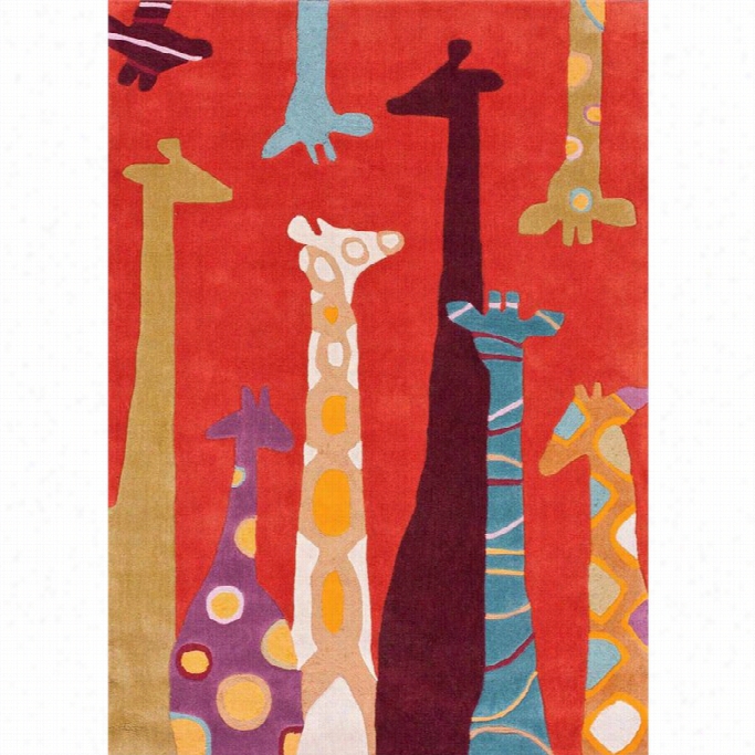 Nuloom 7' 6 X 9' 6 Hand Tufted Giraffe Rug I Nred