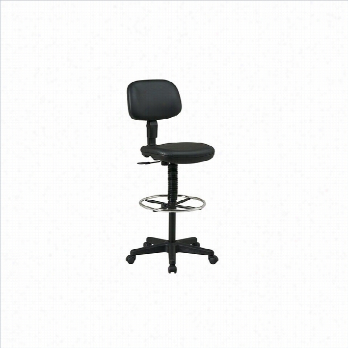 Office Star Sculptured Seat And Back Vinyl Drafting Chair