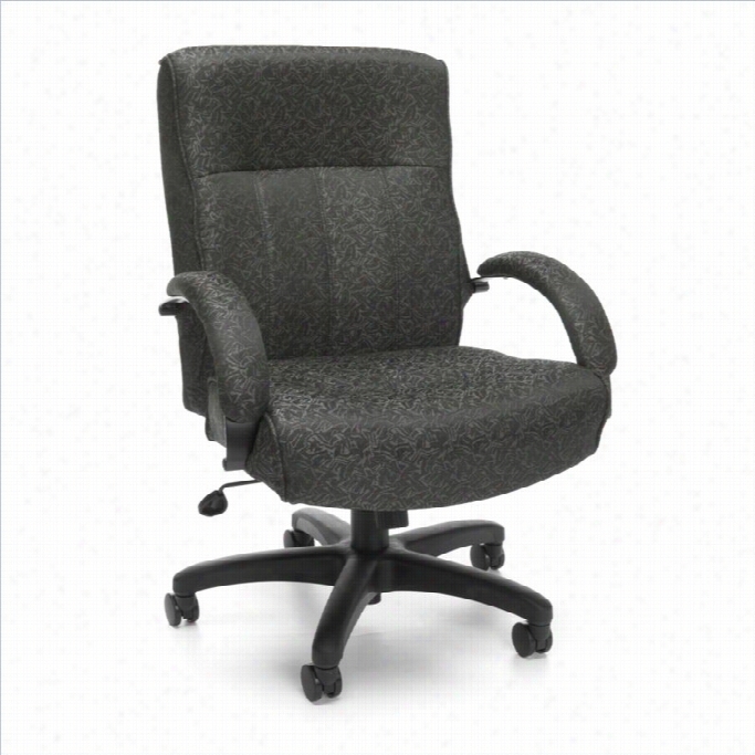 Ofm Bib And Tall Executory Mid-back Offiec Chair In Gray