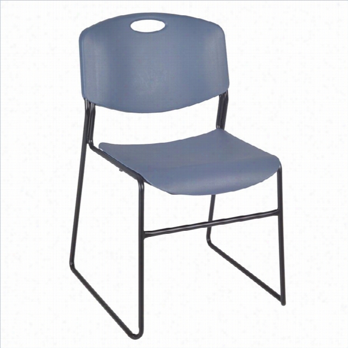 Regency Zeng St Ack Stacking Chair In Blue (set  Of 4)
