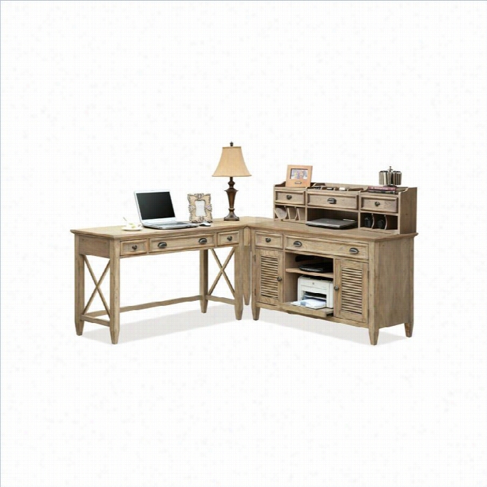 Riverside F Urniture Coventry Writing Desk In Weathered Driftwood