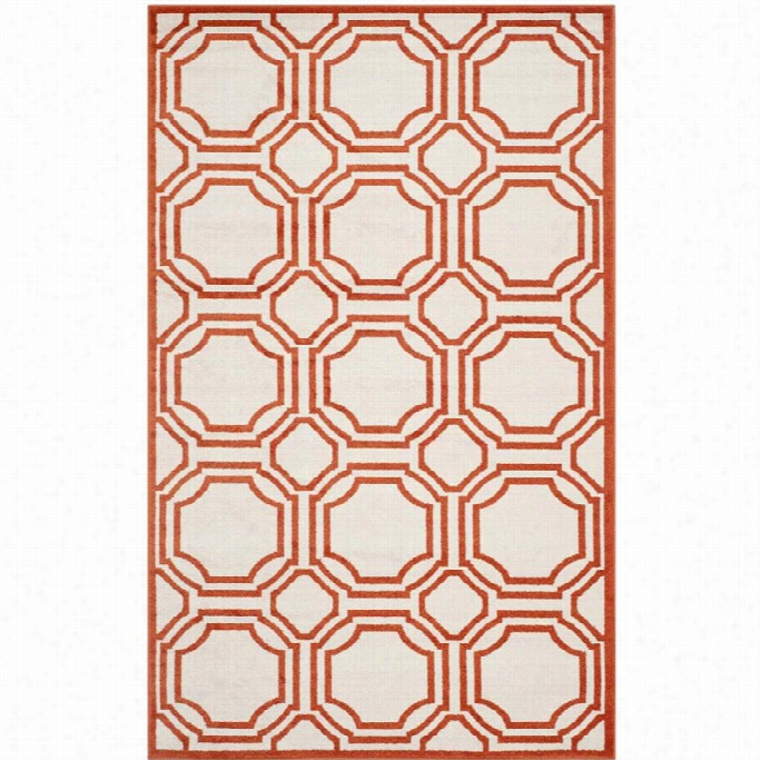 Safavieh Amherst Ivory Indoor Outdoor Rug - 6 'x 9'