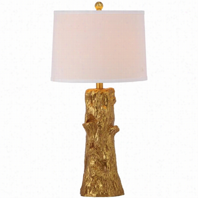 Safavieh Arcadia Fauz Bois Table Lamp In Gold