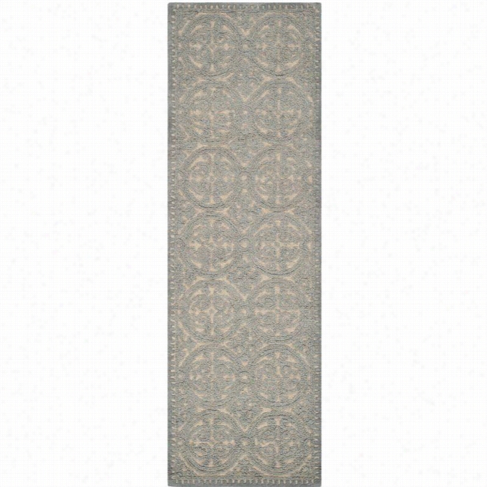 Safavieh Cambrid Ge Dusty Blue Transitional Rug - Runner 2'6 X 6'