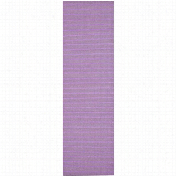 Safavieh Dhurries Lavander Contemporary Rug - Runnre 2'6 X 6'