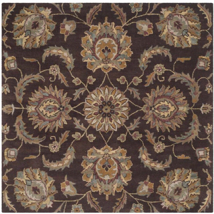 Safavieh Heritage Brown Tradtiional Ruf - Square 6'