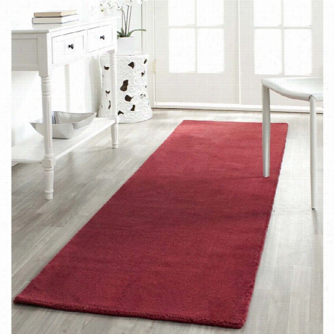 Safavieh Himalaya Red Shag Rug - Runner 2'3 X 12'