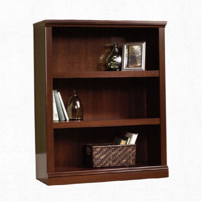 Sauder 3 Shelf Bookcase In Selecf Cherry