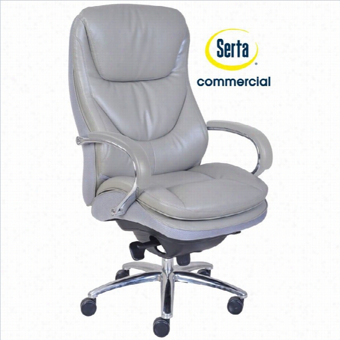 Serta At Home Smartl Ayers Big And Tall Series 500 Exedutive Office Chair In Grey