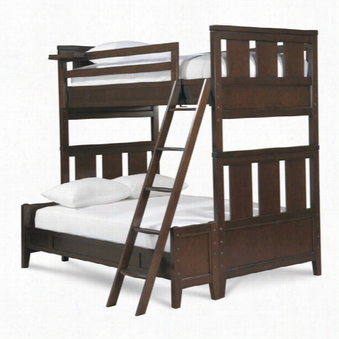 Smartstuff Freestyle Wood Twin Over Full Bunk Bed In Mocha