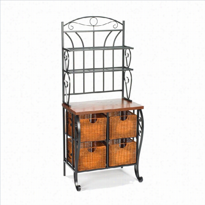 Southern Enterprises Storge Bakers Rack