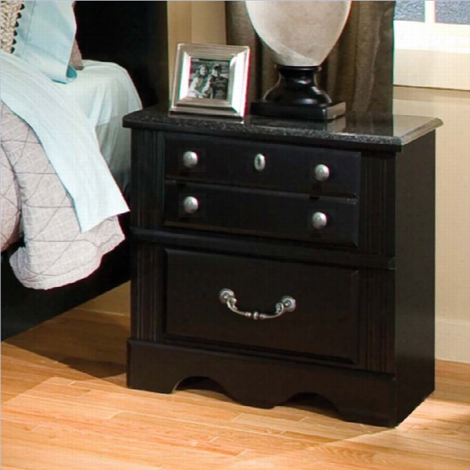 Standard Furniture Mdaera Nightsatnd In Ebony Black