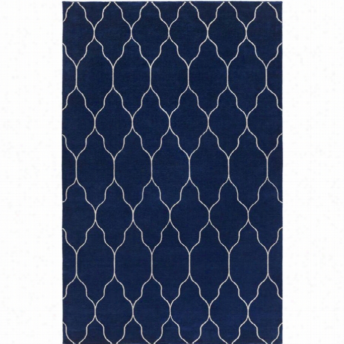 Surya Gates 9' X 13' Hand Knotted Wool Ug In Blue