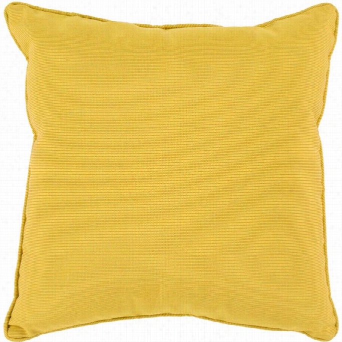 Surya Piper Poly Fill 16 Square Pillow In Yellow