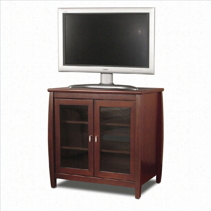 Tech-craft Vneto Series 30 Walnut Tall Boy Lcd/plasmq Wood Tv Stand